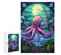 1000 PCS Jigsaws for Adults Puzzle Octopus Magic The Sea Jigsaws for Adults Fun Games Stress Reliever Challenging To Complete 1000 PCS