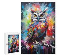 1000 PCS Jigsaws for Adults Puzzle Owl Painting Bird Poster Puzzles for Adults Hands-on Game Hand Speed Race Great Gift for Gaming 1000 PCS