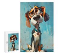 `1000 PCS Jigsaws for Adults Puzzle Painted Pooch Portrait Adult Jigsaw Puzzle Toy Wall Decor Wall Art Challenging To Complete 1000 PCS