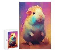 1000 PCS Jigsaws for Adults Puzzle Rainbow Guinea Pig Artwork Adult Jigsaw Relax Games Difficult Challenge Challenging To Complete 1000 PCS