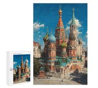 1000 PCS Jigsaws for Adults Puzzle Saint Basil's Cathedral Painting-1 Jigsaw Puzzles for Adults For Family Fun for Birthday, Chrismas Unique Challenge Game 1000 PCS