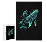 1000 PCS Jigsaws for Adults Puzzle Scuba Diver Whale Puzzles for Adults Toy Wall Decor Enhance Memory Gifts for Friends And Family 1000 PCS