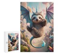 1000 PCS Jigsaws for Adults Puzzle Sloth Pup Dragon Unicorn Hybrid Puzzles for Adults Toy Wall Decor Enhance Memory Gifts for Friends And Family 1000 PCS