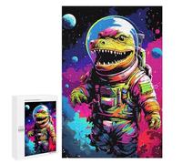 1000 PCS Jigsaws for Adults Puzzle Space Dinosaur Astronaut Art Print-4 Puzzles for Teenagerss Birthday Present Help The Brain Exercise Challenging Game Gifts 1000 PCS