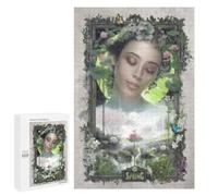 1000 PCS Jigsaws for Adults Puzzle Spring Floral Fantasy Frame Puzzles for Teenagerss Birthday Present Help The Brain Exercise Challenging Game Gifts 1000 PCS