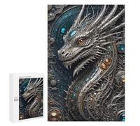 1000 PCS Jigsaws for Adults Puzzle Steampunk Galactic Dragon Puzzles for Teenagerss Birthday Present Help The Brain Exercise Challenging Game Gifts 1000 PCS