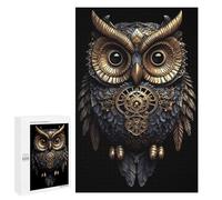 1000 PCS Jigsaws for Adults Puzzle Steampunk Owl Art Print Jigsaw Puzzle Hands-on Game But Fun And Humorous Birthday Present, Gifts, 1000 PCS