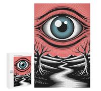 1000 PCS Jigsaws for Adults Puzzle Surreal Eye Landscape Puzzles for Adults Toy Wall Decor Enhance Memory Gifts for Friends And Family 1000 PCS