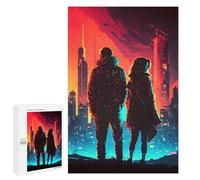 1000 PCS Jigsaws for Adults Puzzle Synthetic Skyscape Lovers Jigsaw for Adults Fun Games Presents for Women Challenging To Complete 1000 PCS