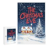1000 PCS Jigsaws for Adults Puzzle The Christmas Eve House Jigsaw for Adults Fun Games Presents for Women Challenging To Complete 1000 PCS