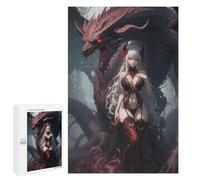 1000 PCS Jigsaws for Adults Puzzle The Dragon Queen Puzzles for Teenagerss Birthday Present Help The Brain Exercise Challenging Game Gifts 1000 PCS