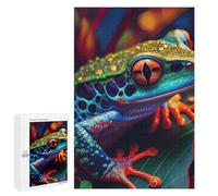 1000 PCS Jigsaws for Adults Puzzle The Little Jumping Frog 2 Jigsaw for Adults Fun Games Presents for Women Challenging To Complete 1000 PCS