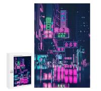 1000 PCS Jigsaws for Adults Puzzle Tokyo Street Puzzles for Adults Hands-on Game Hand Speed Race Great Gift for Gaming 1000 PCS