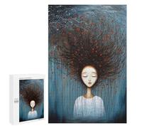 1000 PCS Jigsaws for Adults Puzzle Tree Woman with Red Berries Puzzle for Adults Family Game Difficult Challenge Gifts for Friends And Family 1000 PCS