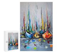 1000 PCS Jigsaws for Adults Puzzle Waiting for Sailing Puzzles for Teenagerss Birthday Present Help The Brain Exercise Challenging Game Gifts 1000 PCS