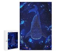1000 PCS Jigsaws for Adults Puzzle Whale Shark in Starry Deep Ocean Puzzles for Adults Toy Wall Decor Enhance Memory Gifts for Friends And Family 1000 PCS