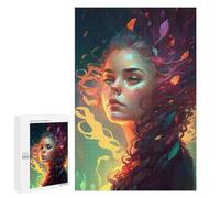 1000 PCS Jigsaws for Adults Puzzle Whimsical Autumn Portrait Jigsaw for Adults Fun Games Presents for Women Challenging To Complete 1000 PCS