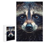 1000 PCS Jigsaws for Adults Raccoon Closeup Face Puzzles for Adults Toy Wall Decor Improve Memory Gifts for Friends And Family 1000 PCS