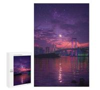 1000 PCS Jigsaws for Adults Rainbow Bridge Reflections Jigsaw for Teenagers Improve Memory Every Piece Is Unique - Toys Educational Games 1000 PCS