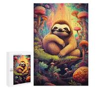 1000 PCS Jigsaws for Adults Rainbow Sloth Forest Jigsaw for Teenagers Improve Memory Every Piece Is Unique - Toys Educational Games 1000 PCS