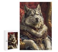1000 PCS Jigsaws for Adults Royal Wolf Portrait Adult Jigsaw Puzzles Stress Reliever Difficult And Challenge Family Fun & Game Night 1000 PCS