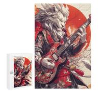 1000 PCS Jigsaws for Adults Samurai Lion Guitar Hero Puzzle For Teenagers Precision Cutting Parent-child Interaction Stress Reduction Gifts 1000 PCS
