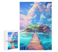 1000 PCS Jigsaws for Adults Tropical Paradise Island Jigsaw for Teenagers Improve Memory Every Piece Is Unique - Toys Educational Games 1000 PCS