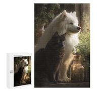 1000 PCS Jigsaws for Adults Whispering Cats & Wolves -1 Adult Jigsaw Puzzles Stress Reliever Difficult And Challenge Family Fun & Game Night 1000 PCS