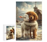 1000 PCS Jigsaws for Adults Winter Farm Friends Jigsaw for Teenagers Improve Memory Every Piece Is Unique - Toys Educational Games 1000 PCS