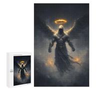 1000 PCS Jigsaws for Teenagers Dark Angel with Halo Jigsaw for Teenagers Enhance Memory Challenging To Complete Learning Educational Toys 1000 PCS