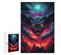 1000 PCS Jigsaws for Teenagers Evil Demon Artwork Puzzle For Teenagers Analysis And Logic Difficult And Challenge for Is Ideal As A Gift 1000 PCS