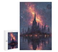 1000 PCS Jigsaws for Teenagers Galactic City Reflections Puzzle For Teenagers Analysis And Logic Difficult And Challenge for Is Ideal As A Gift 1000 PCS