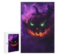 1000 PCS Jigsaws for Teenagers Halloween Pumpkin Horror Artwork Jigsaw for Teenagers Enhance Memory Challenging To Complete Learning Educational Toys 1000 PCS