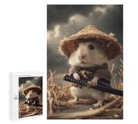 1000 PCS Jigsaws for Teenagers Hamster Samurai Warrior Jigsaw for Teenagers Enhance Memory Challenging To Complete Learning Educational Toys 1000 PCS