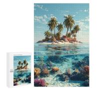 1000 PCS Jigsaws for Teenagers Puzzle Tropical Island Paradise-3 Puzzles for Teenagers Difficult Challenge Every Piece Is Unique - Learning Educational Toys 1000 PCS