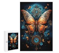 1000 PCS Jigsaws for Teenagers Steampunk Butterfly Art Print-1 Puzzle For Teenagers Analysis And Logic Difficult And Challenge for Is Ideal As A Gift 1000 PCS
