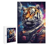 1000 PCS Jigsaws for Teenagers Tiger Astronaut Space Suit-6 Puzzle For Teenagers Analysis And Logic Difficult And Challenge for Is Ideal As A Gift 1000 PCS