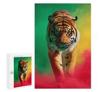 1000 PCS Jigsaws for Teenagers Tiger Power Wild Energy! Puzzle For Teenagers Analysis And Logic Difficult And Challenge for Is Ideal As A Gift 1000 PCS