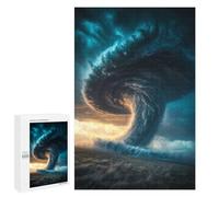1000 PCS Jigsaws for Teenagers Tornado Approaching Jigsaw for Teenagers Enhance Memory Challenging To Complete Learning Educational Toys 1000 PCS