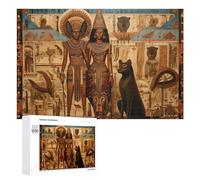 1000 PCS Jigsaws for Teenagerss An Ancient Egyptian Scene with Figures And Animals Adult Jigsaw Puzzle Toy Wall Decor Precision Cutting Great Gift for Gaming 1000 PCS