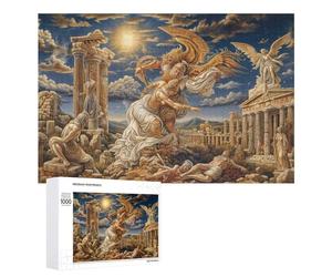 1000 PCS Jigsaws for Teenagerss Ancient Greek Mythology Art Puzzle for Adults Toy Wall Decor A Work of Art Birthday Present, Gifts, 1000 PCS
