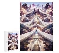 1000 PCS Jigsaws for Teenagerss Cloudy Pathway to Heaven Jigsaw Puzzle Relaxing Games Difficult Challenge Challenging To Complete 1000 PCS