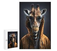 1000 PCS Jigsaws for Teenagerss Cool Giraffe Modern Art Puzzle for Adults Anti-Stress Toys Difficult Hard Birthday Present, Gifts, 1000 PCS