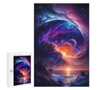 1000 PCS Jigsaws for Teenagerss Cosmic Sunset Ocean-1 Jigsaw for Teenagerss Stress Reliever Every Piece Is Unique - Deal As Gifts for The Whole Family 1000 PCS