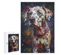 1000 PCS Jigsaws for Teenagerss Dalmatian Painting Puzzle for Adults Toy Wall Decor A Work of Art Birthday Present, Gifts, 1000 PCS