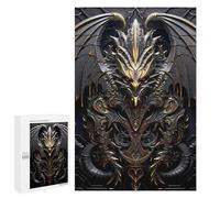1000 PCS Jigsaws for Teenagerss Dragon Monster Lord Art Jigsaw for Teenagerss Stress Reliever Every Piece Is Unique - Deal As Gifts for The Whole Family 1000 PCS