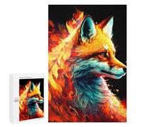 1000 PCS Jigsaws for Teenagerss Flaming Fox Artwork -1 Puzzle for Adults Anti-Stress Toys Difficult Hard Birthday Present, Gifts, 1000 PCS