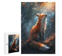 1000 PCS Jigsaws for Teenagerss Fox Basing in Sunlight Jigsaw for Teenagerss Stress Reliever Every Piece Is Unique - Deal As Gifts for The Whole Family 1000 PCS