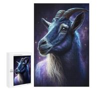 1000 PCS Jigsaws for Teenagerss Galactic Goat Majesty -1 Jigsaw for Teenagerss Stress Reliever Every Piece Is Unique - Deal As Gifts for The Whole Family 1000 PCS