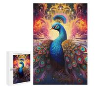 1000 PCS Jigsaws for Teenagerss Magical Peacock Artwork -1 Jigsaw Puzzle Relaxing Games Difficult Challenge Challenging To Complete 1000 PCS